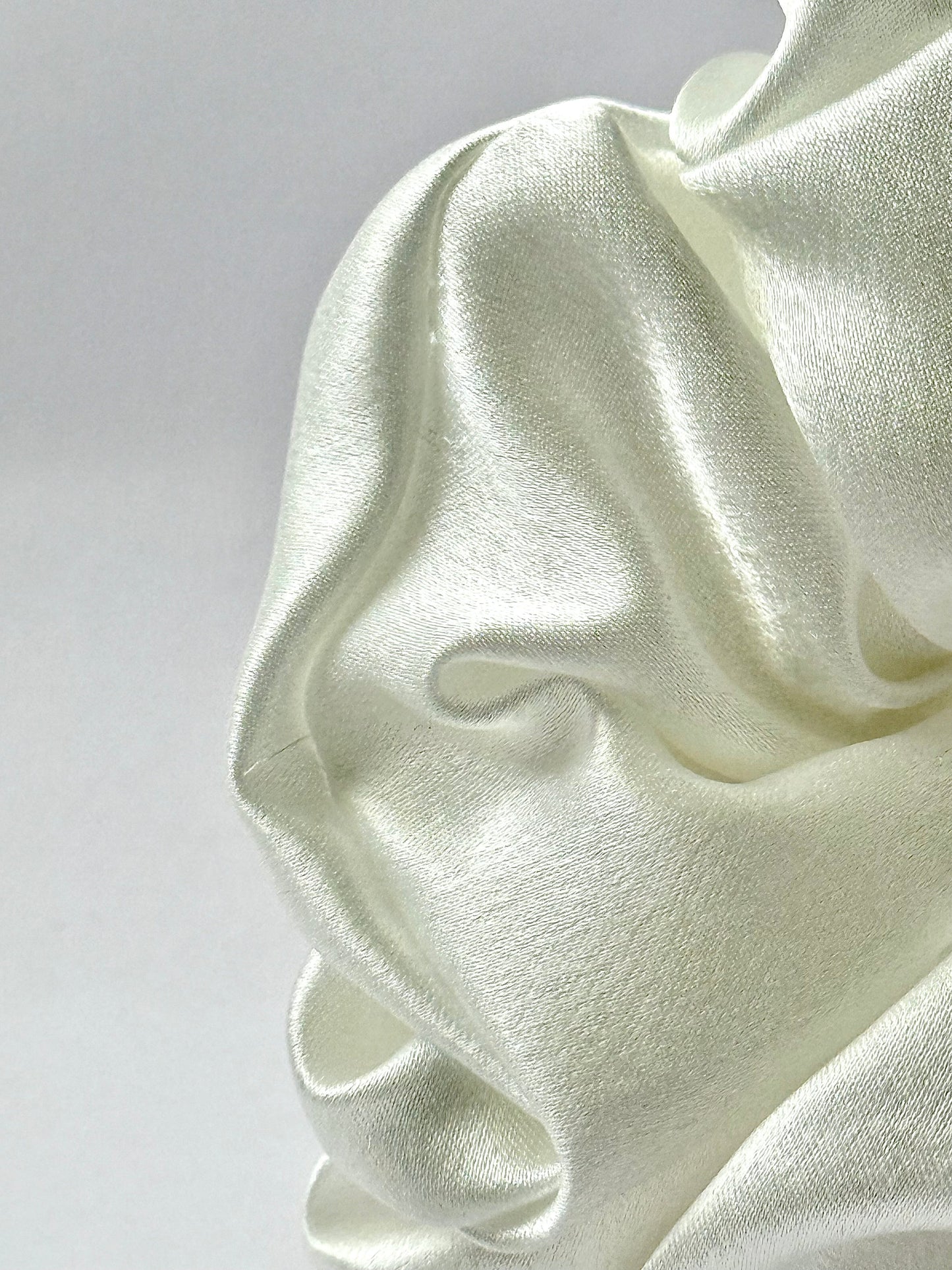Satin Scrunchies Set – Black & Off-White | Multi-Color Hair Ties